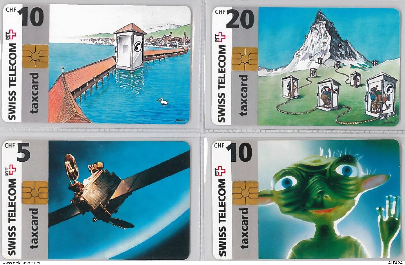 LOT 4 PHONE CARD- SVIZZERA (E26.15.5 - Suisse