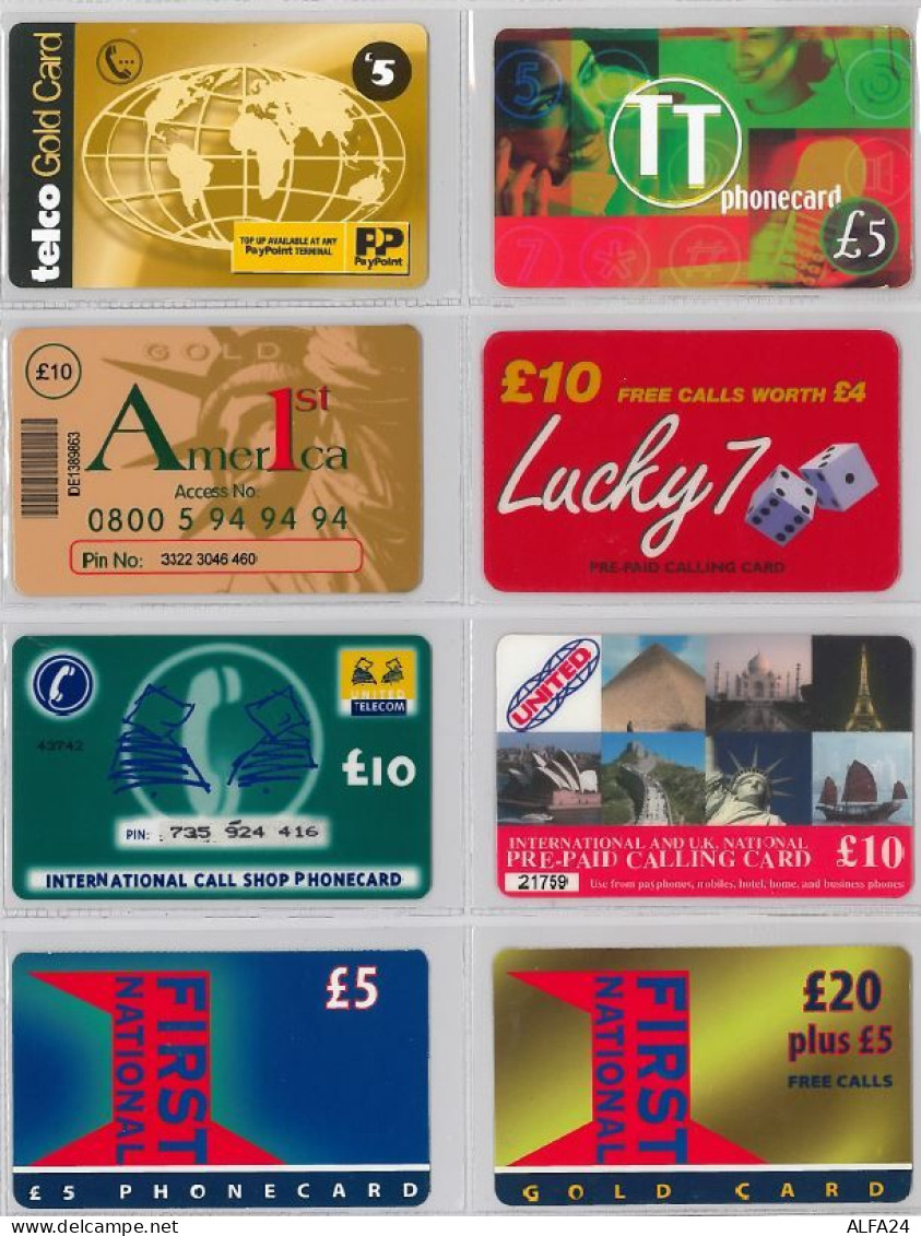 LOT 8 PREPAID PHONE CARD- REGNO UNITO (E25.41.1 - BT Global Cards (Prepaid)