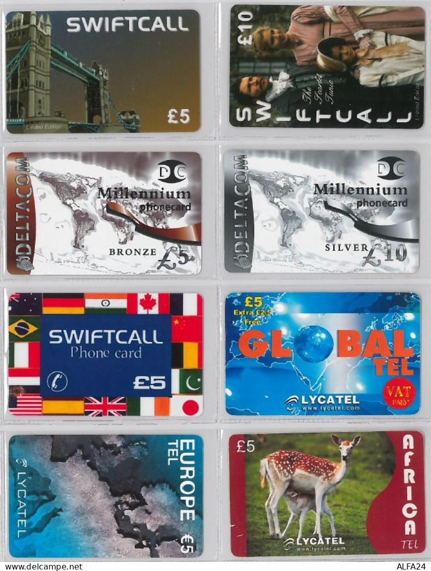 LOT 8 PREPAID PHONE CARD- REGNO UNITO (E25.39.1 - BT Global Cards (Prepaid)