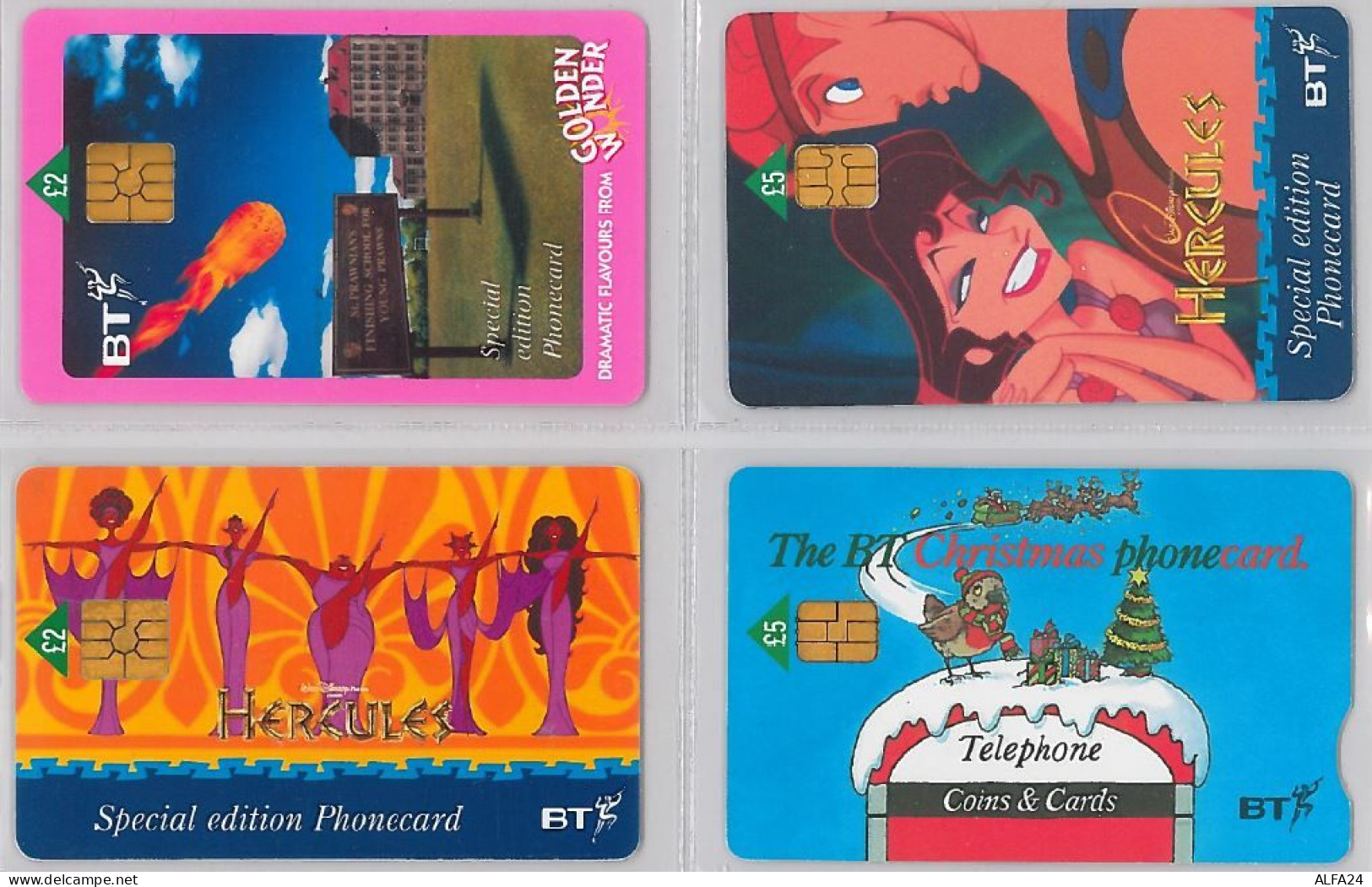 LOT 4 PHONE CARD- REGNO UNITO (E25.31.1 - BT General