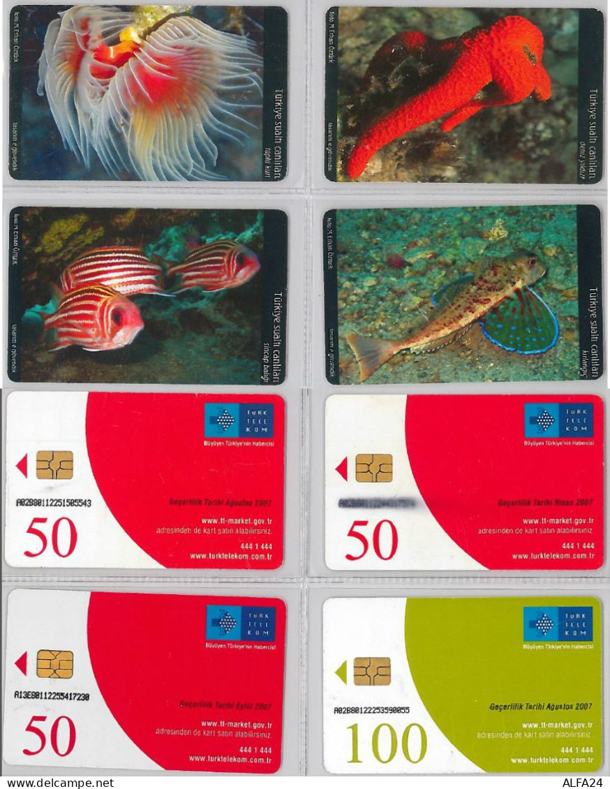 LOT 4 PHONE CARD- TURCHIA (E24.32.5 - Turkije