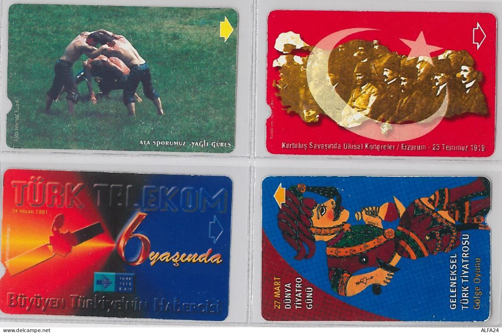 LOT 4 PHONE CARD- TURCHIA (E24.25.5 - Turquie