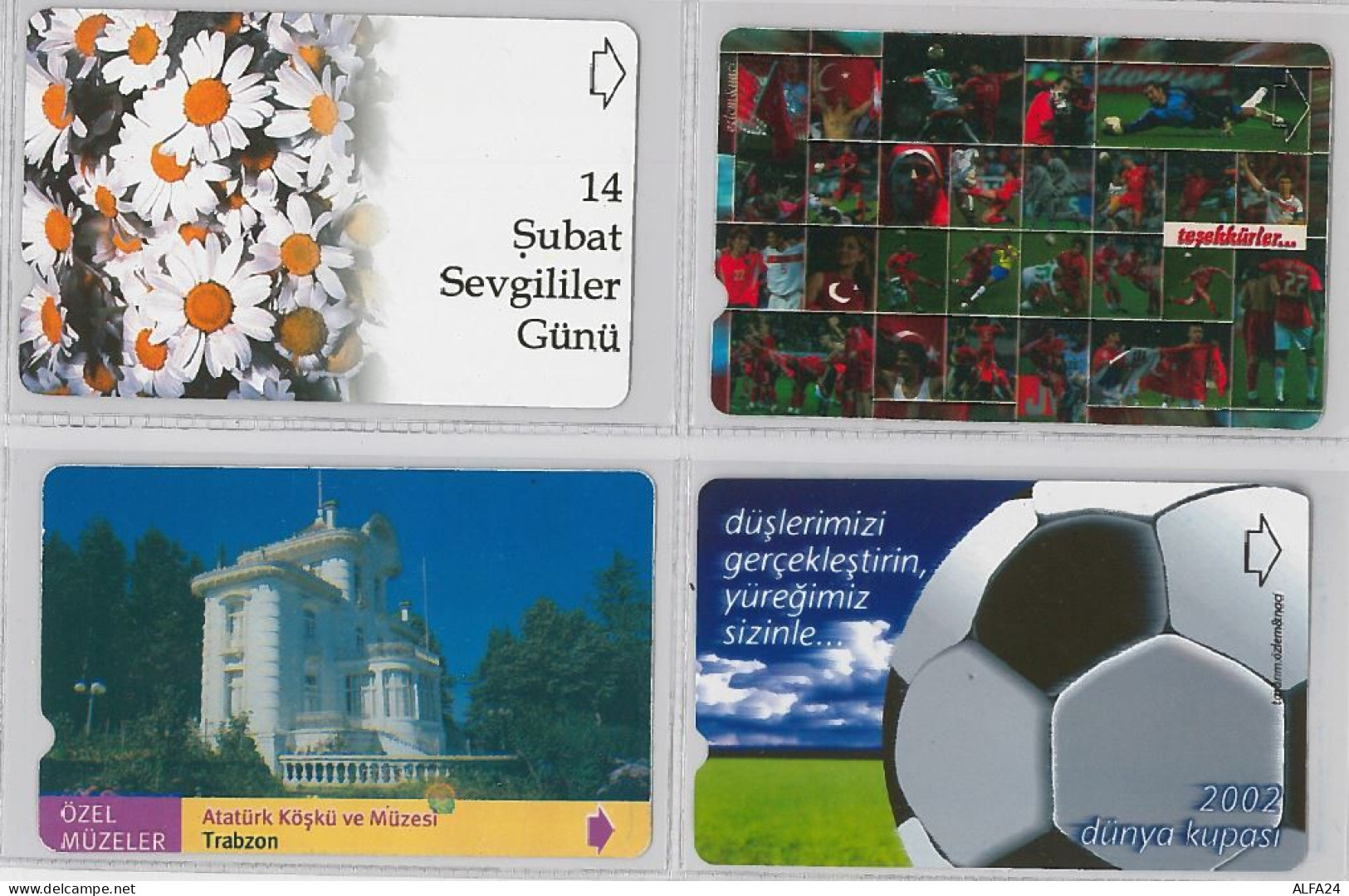 LOT 4 PHONE CARD- TURCHIA (E24.26.5 - Turkey