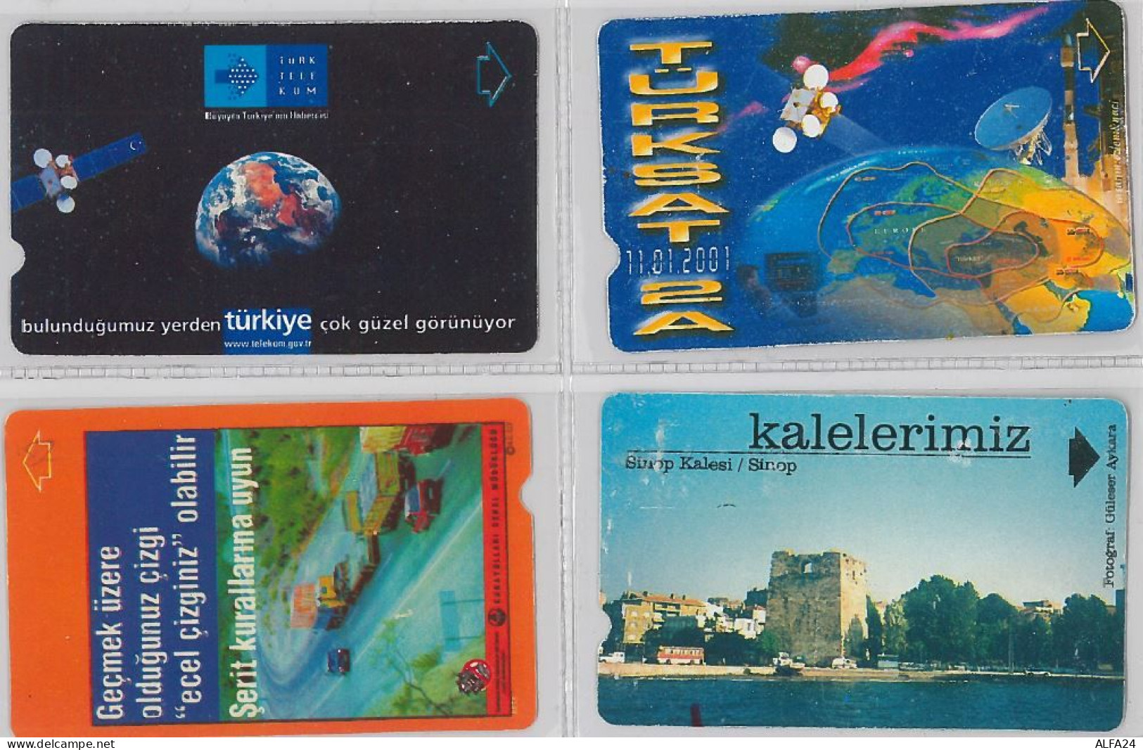 LOT 4 PHONE CARD- TURCHIA (E24.20.5 - Turkije