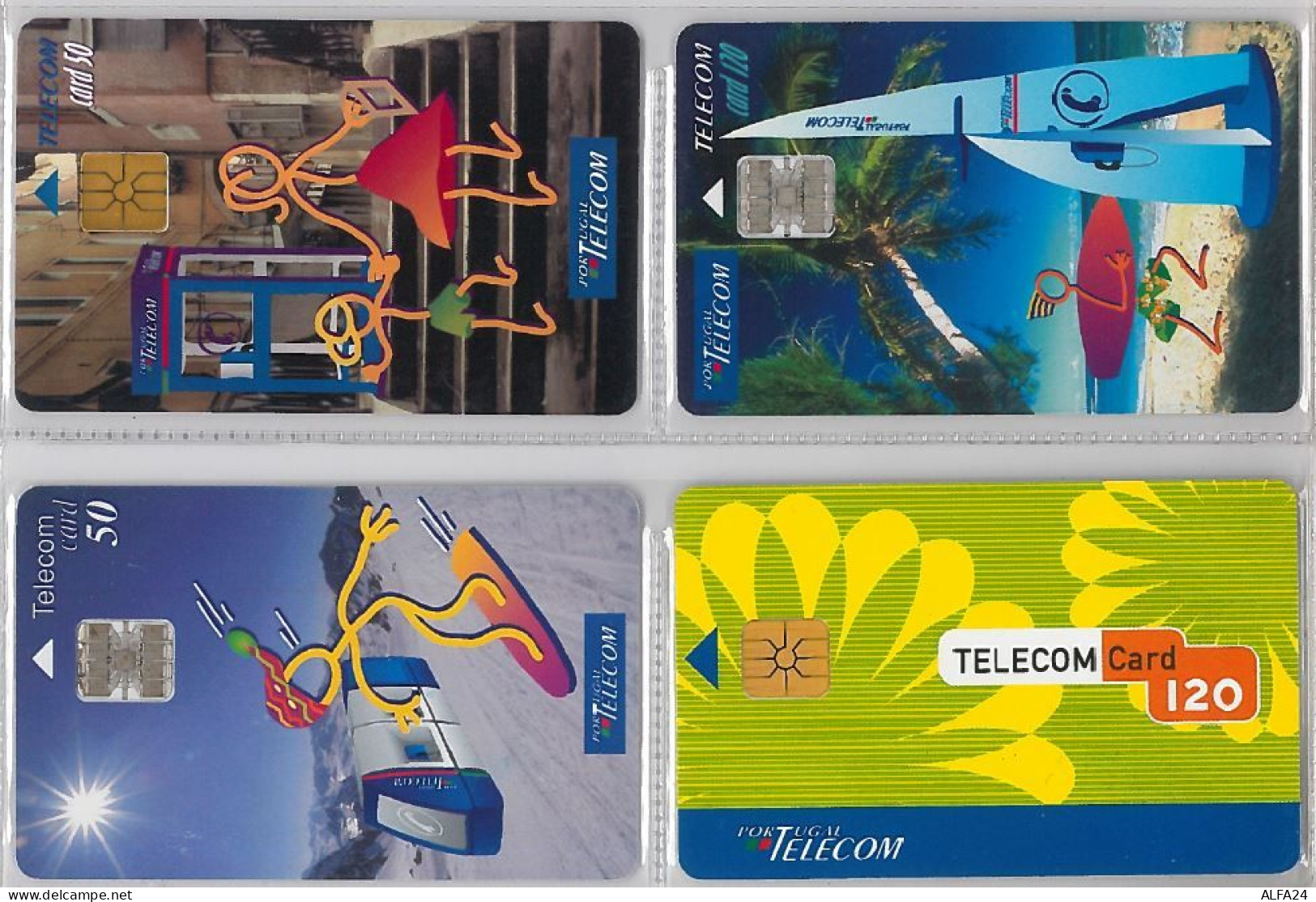 LOT 4 PHONE CARD- PORTOGALLO (E37.8.5 - Portugal