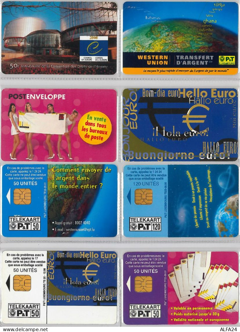LOT 4 PHONE CARD- LUSSEMBURGO (E33.20.5 - Luxembourg