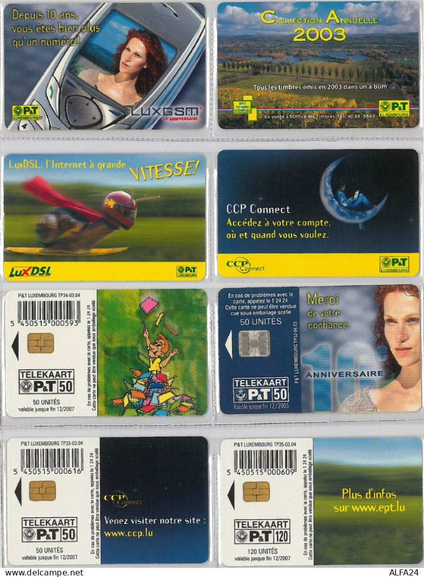 LOT 4 PHONE CARD- LUSSEMBURGO (E33.22.1 - Luxembourg
