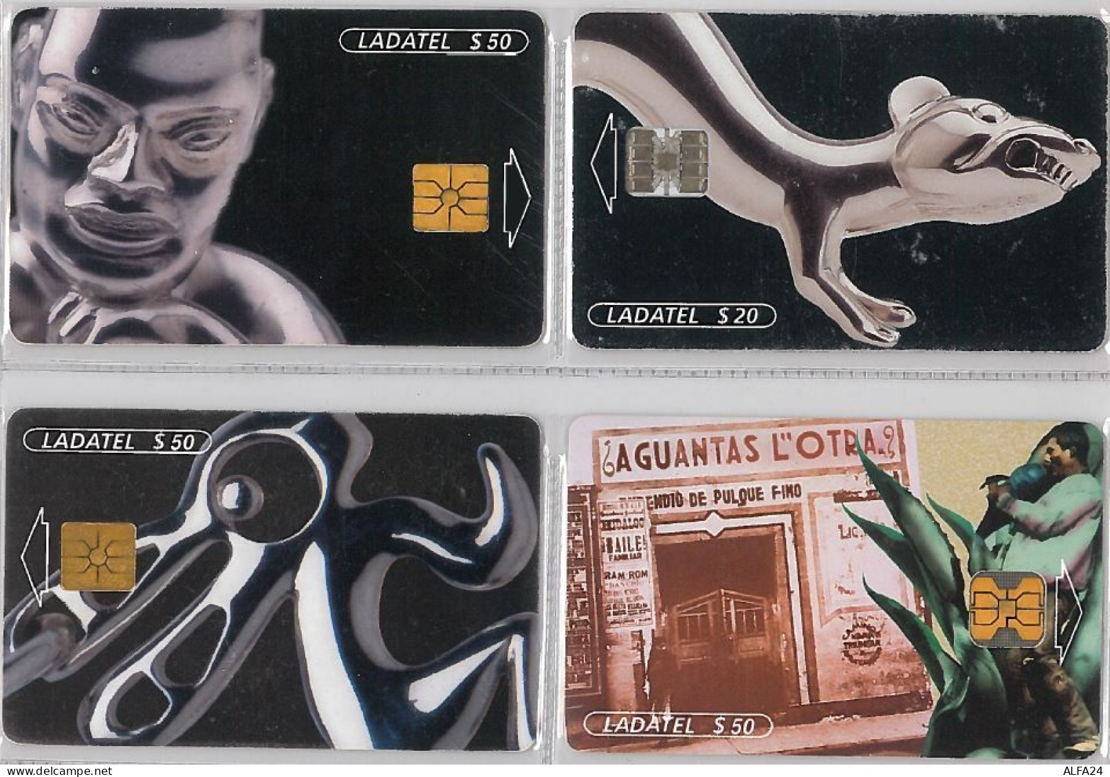 LOT 4 PHONE CARD- MESSICO (E33.30.1 - Mexique