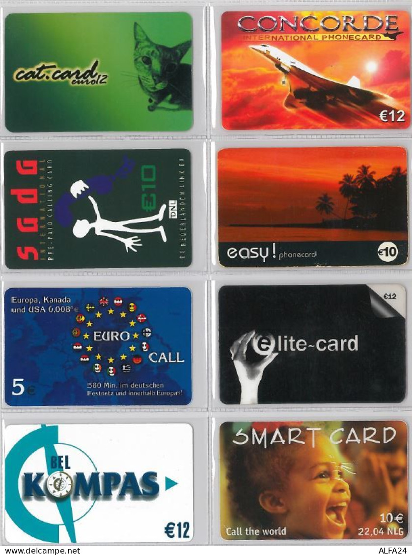 LOT 8 PREPAID PHONE CARD- PAESI BASSI (E32.31.1 - [3] Sim Cards, Prepaid & Refills