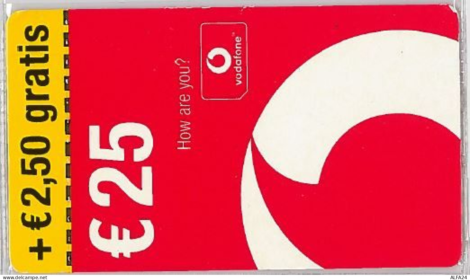 PREPAID PHONE CARD-VODAFONEPAESI BASSI (E32.43.6 - GSM-Kaarten, Bijvulling & Vooraf Betaalde