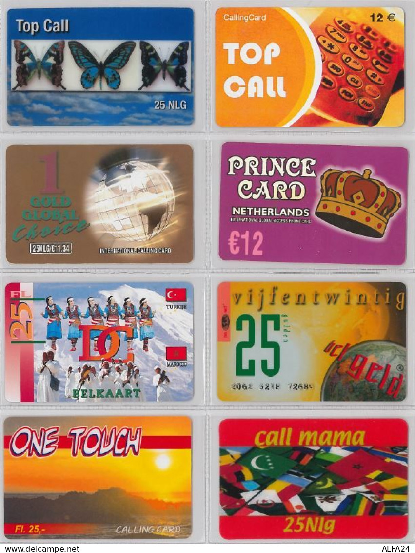 LOT 8 PREPAID PHONE CARD- PAESI BASSI (E32.28.1 - [3] Handy-, Prepaid- U. Aufladkarten