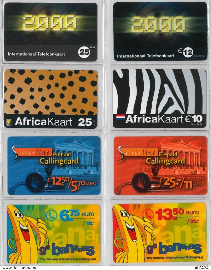 LOT 8 PREPAID PHONE CARD- PAESI BASSI (E32.22.1 - [3] Handy-, Prepaid- U. Aufladkarten