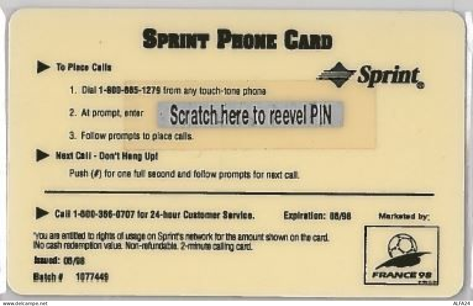 PREPAID PHONE CARD -SPRINT-STATI UNITI (E41.41.4 - Sprint