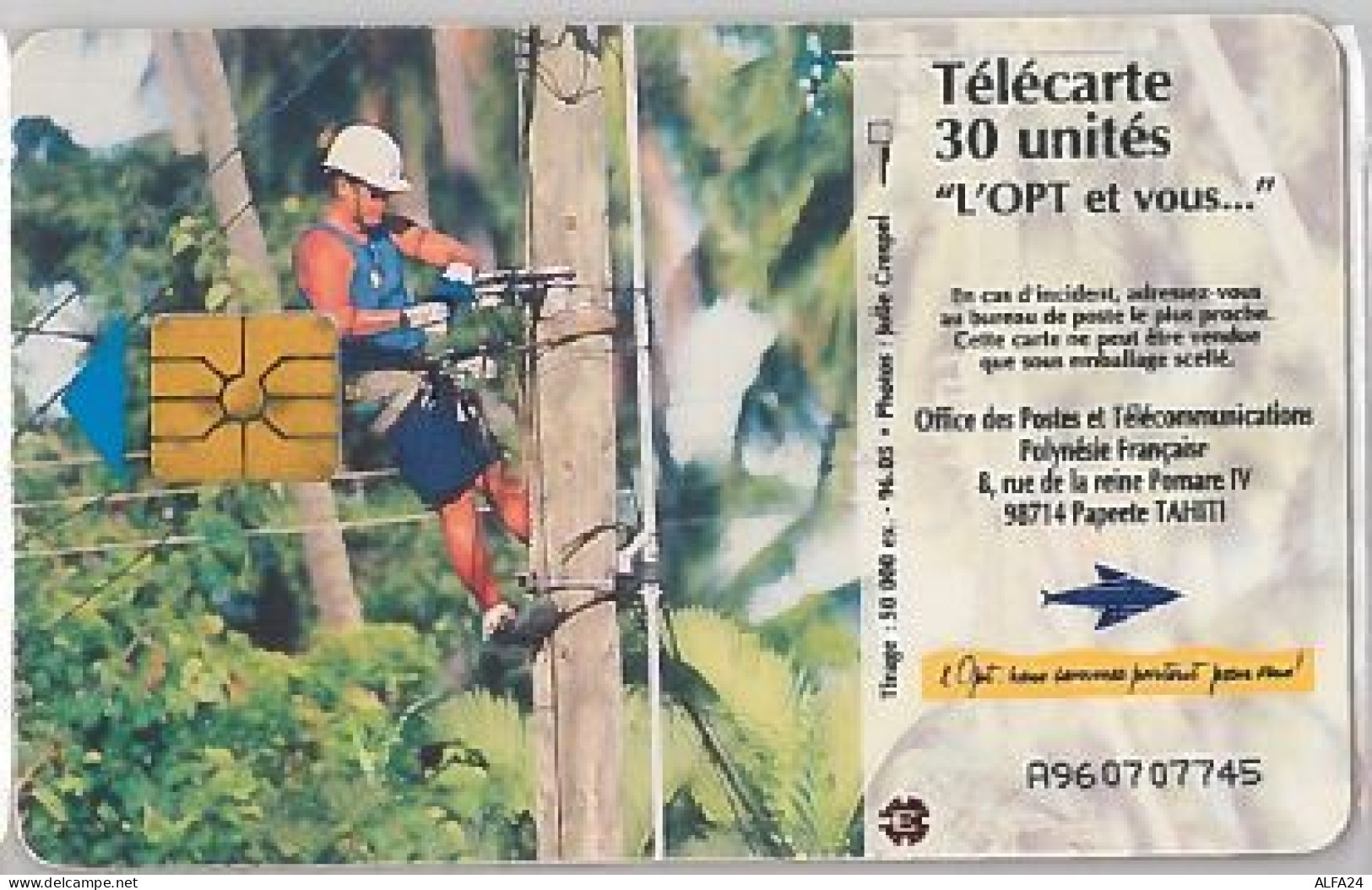 PHONE CARD -POLINESIA FRANCESE (E41.38.4 - French Polynesia