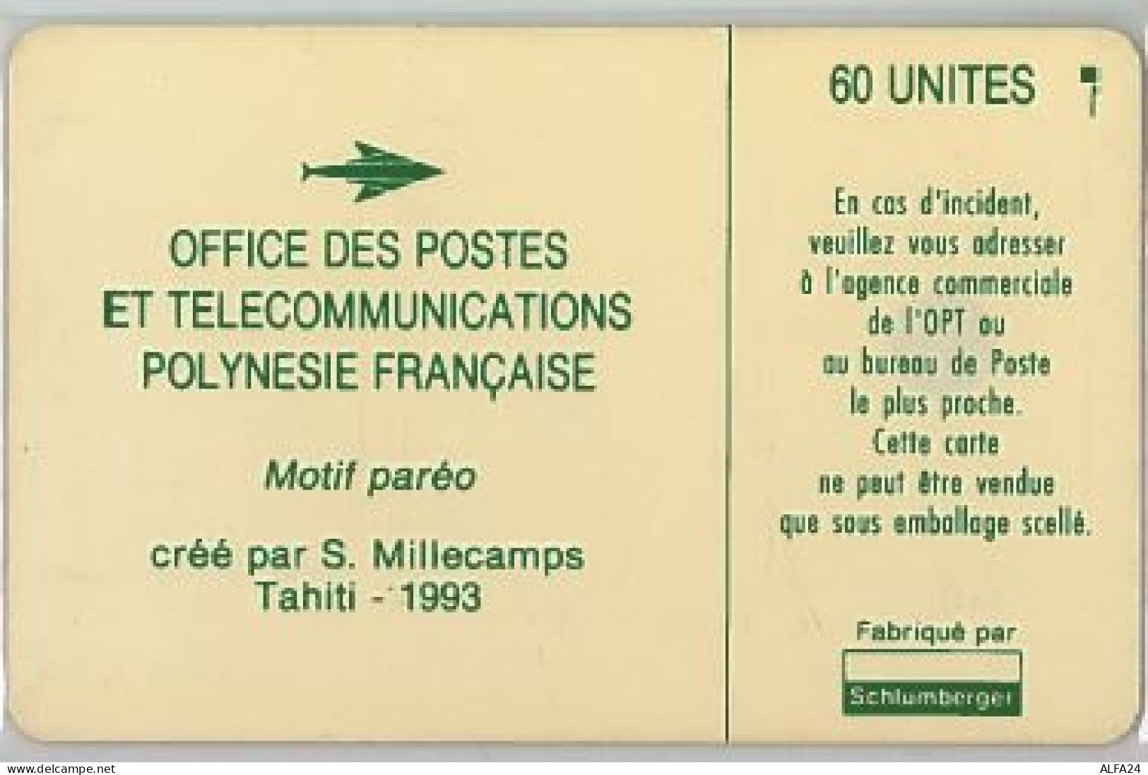 PHONE CARD -POLINESIA FRANCESE (E41.38.1 - Polynésie Française