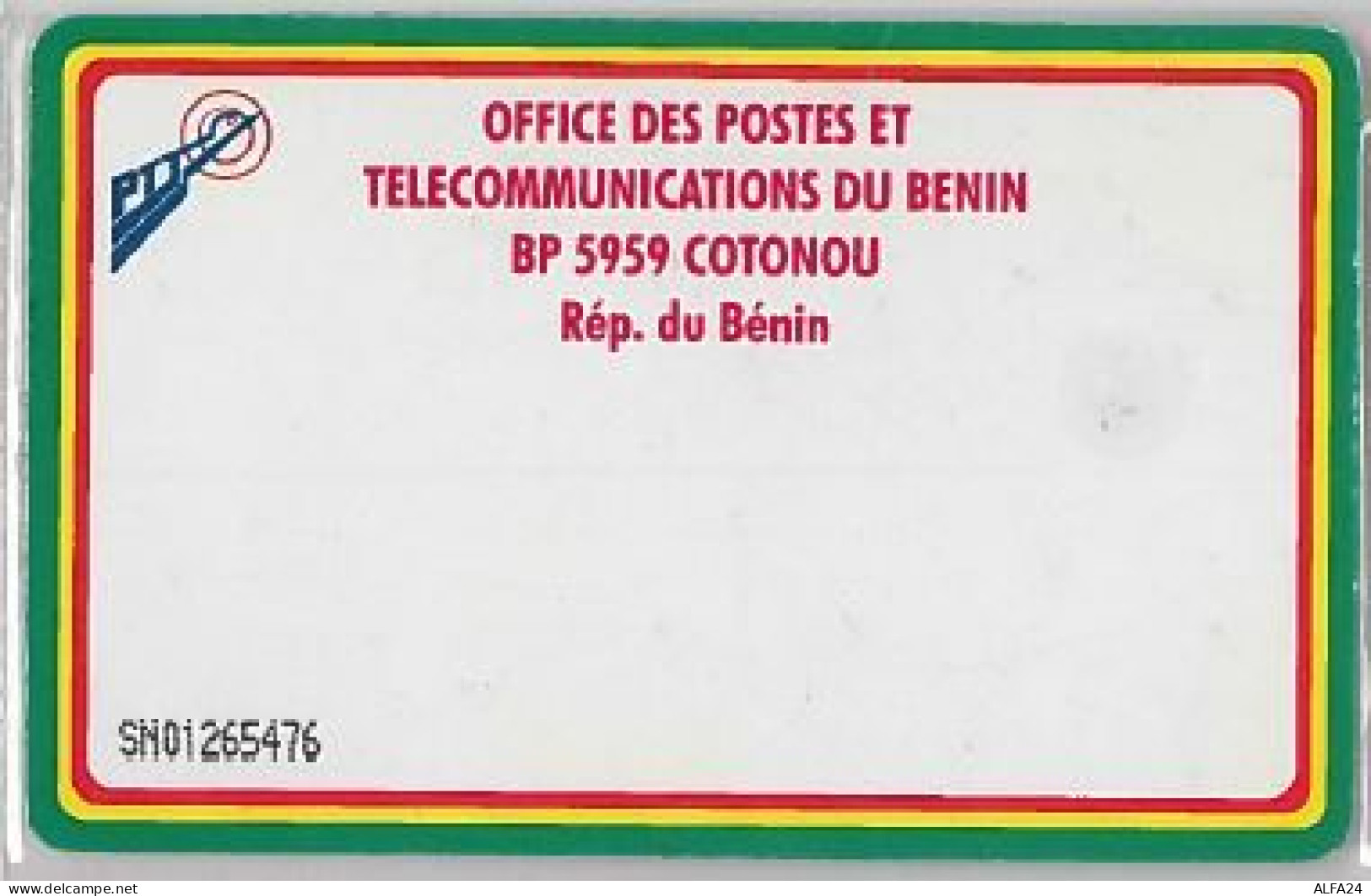 PHONE CARD -BENIN (E41.30.6 - Bénin