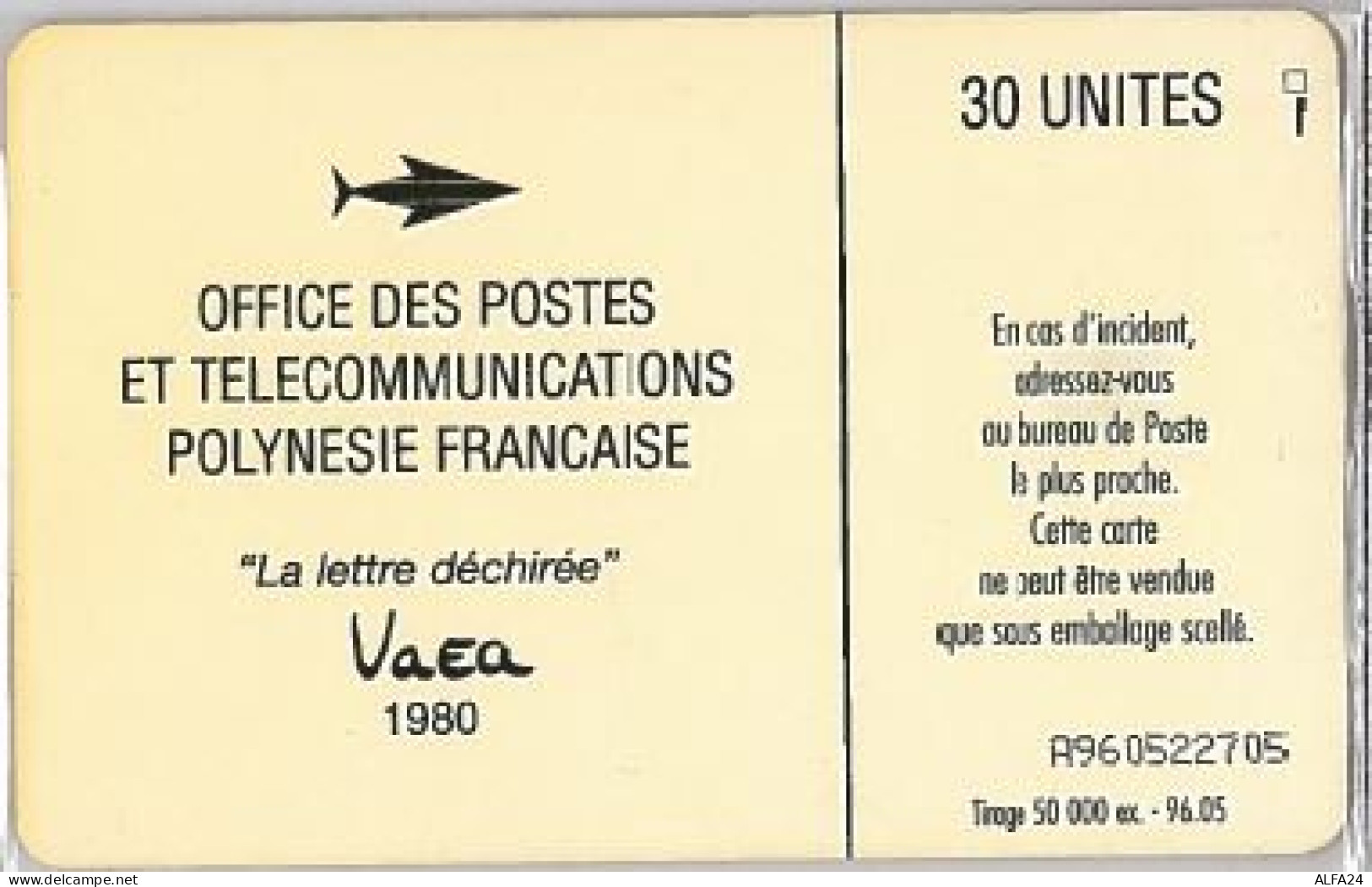 PHONE CARD -POLINESIA FRANCESE (E41.26.7 - Frans-Polynesië