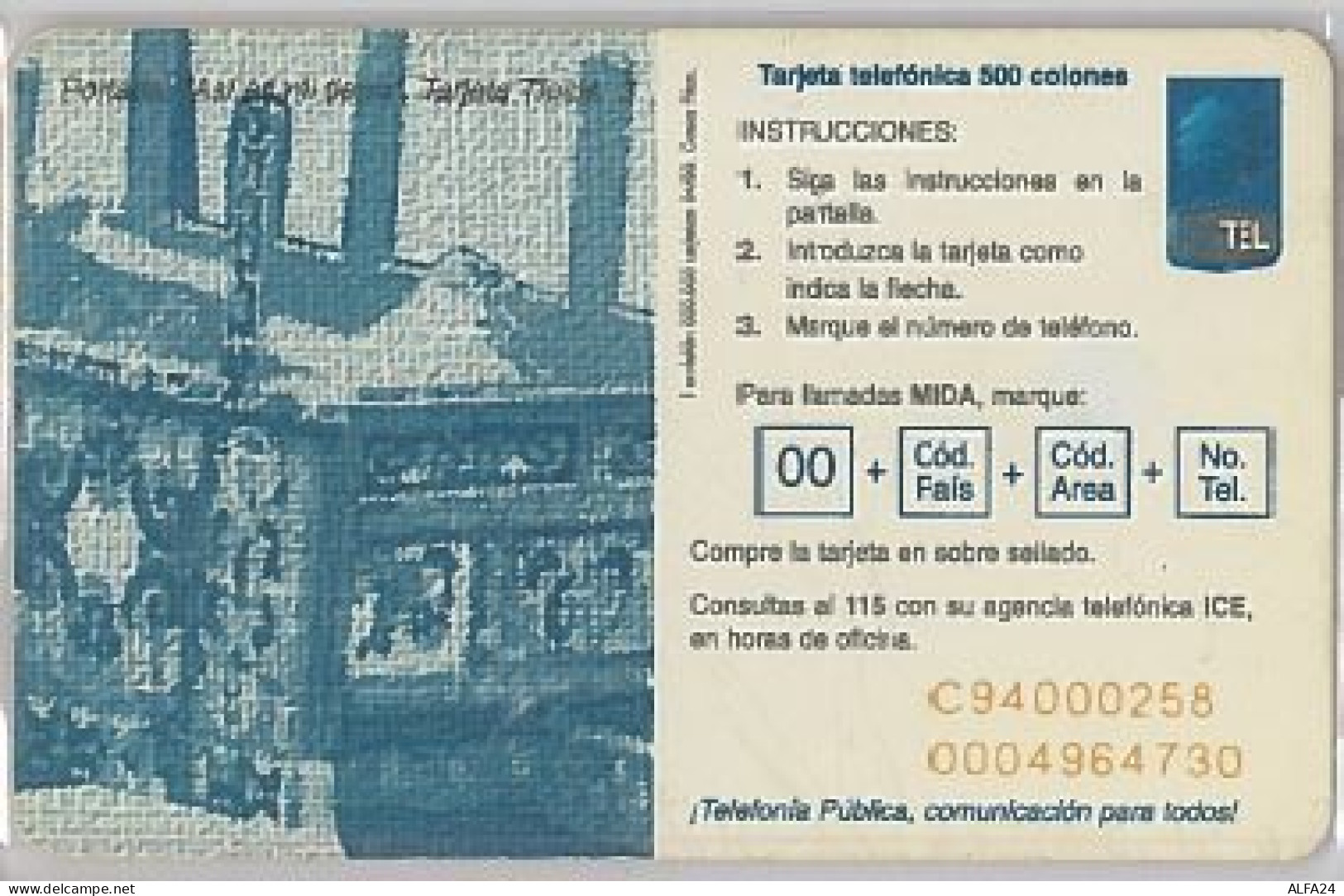 PHONE CARD -COSTA RICA (E41.28.8 - Costa Rica