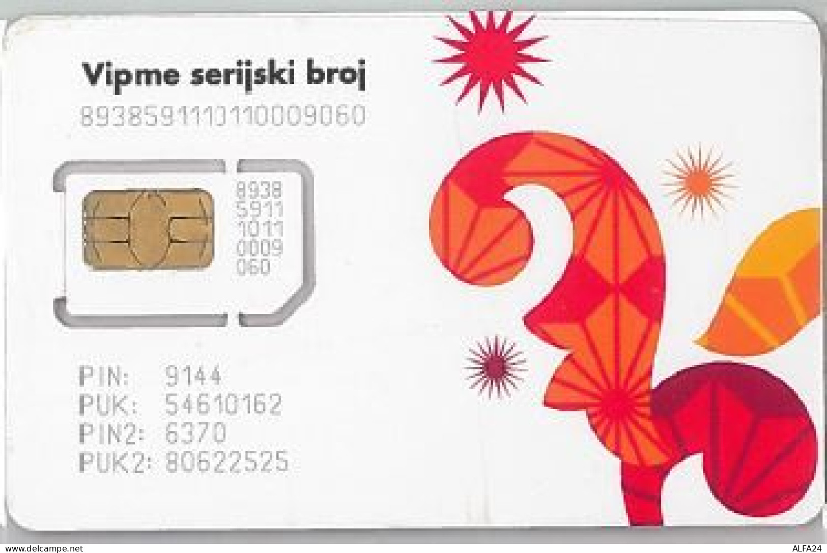 SIM CARD NOT ACTIVECROAZIA (E41.26.2 - Croatie