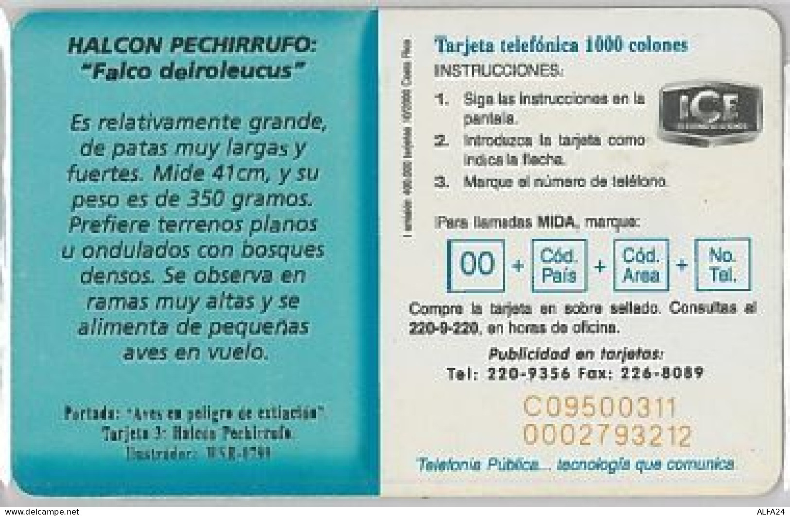 PHONE CARD - COSTA RICA (E41.24.8 - Costa Rica