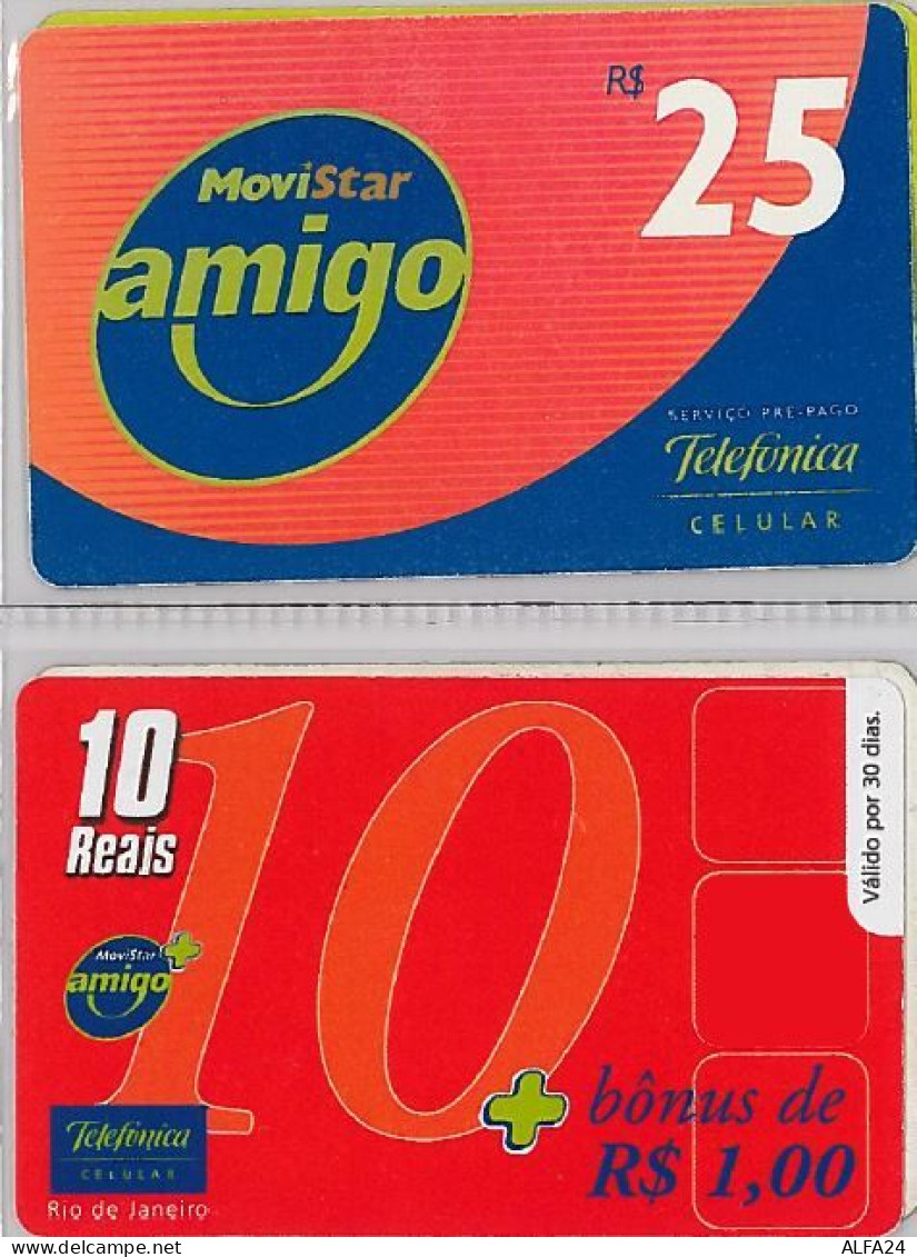 LOT 2 PREPAID PHONE CARD - BRASILE (E38.91.1 - Brésil