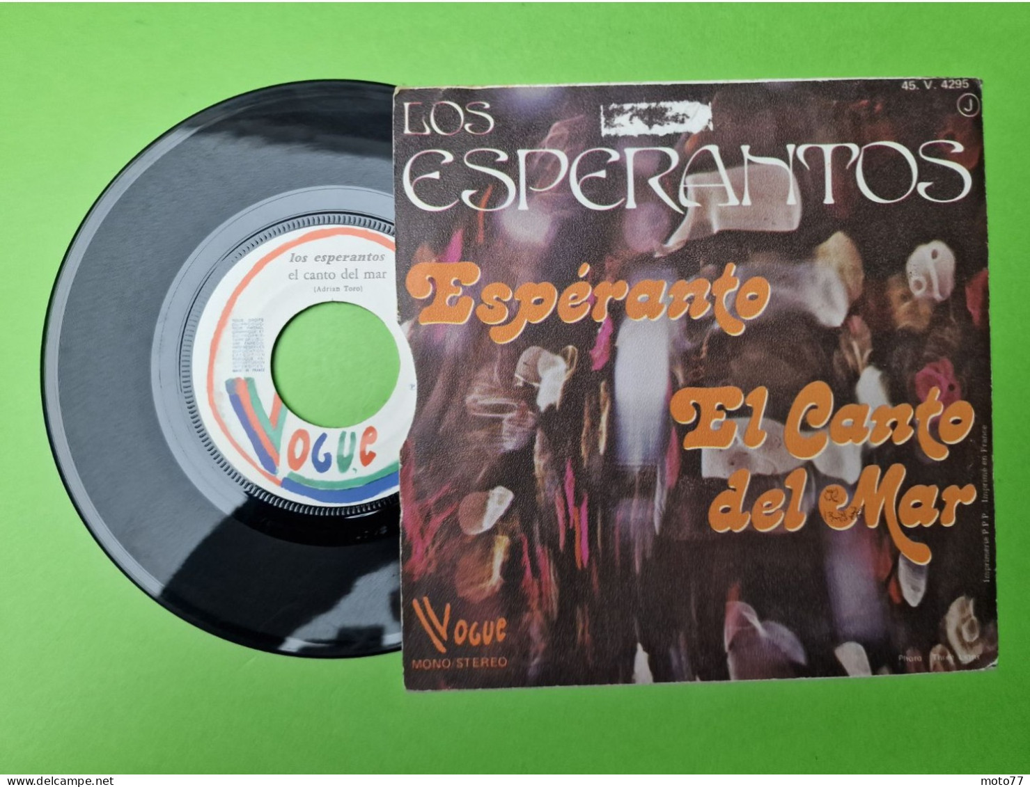 89/ Disque Vinyle 45 Tours - LOS ESPERANTOS - Espéranto & El Canto Del Mar - Etat D'usage - Année 1973 - Soul - R&B