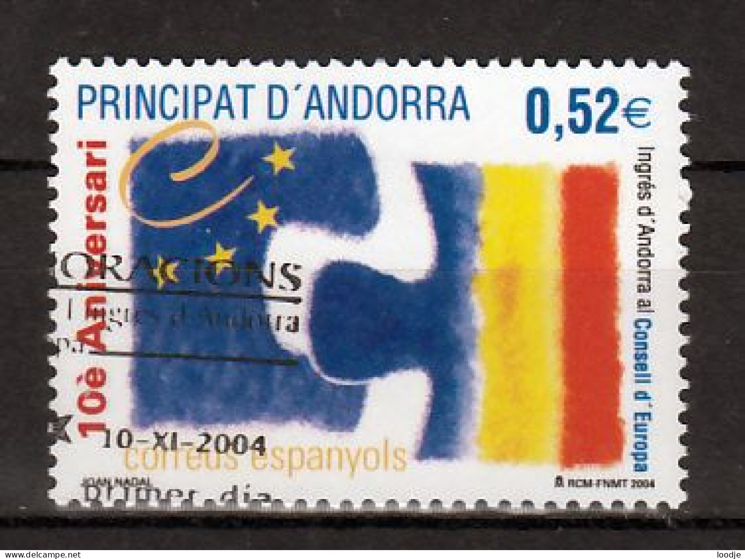 Spaans Andorra Mi 317 Europa Gestempeld - Gebruikt