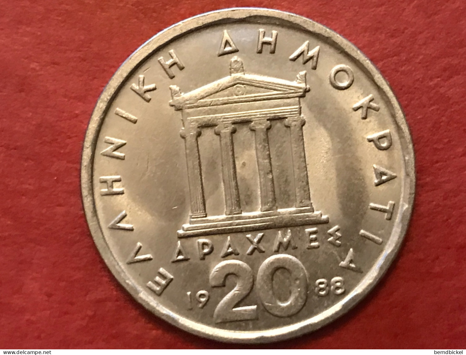 Münze Münzen Umlaufmünze Griechenland  20 Drachmen 1988 - Grèce