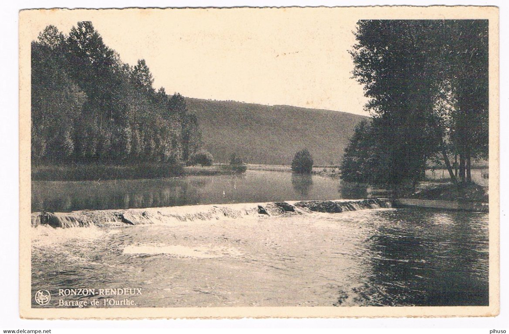 B-9731   RONZON-RENDEUX : Barriage De L'Ourthe - Rendeux