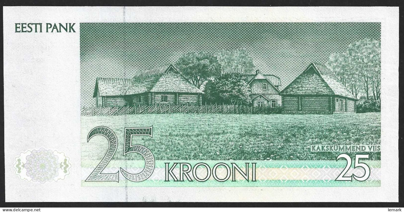 Estonia 25 Krooni 1992 P73b BC206230 RARE UNC - Estland