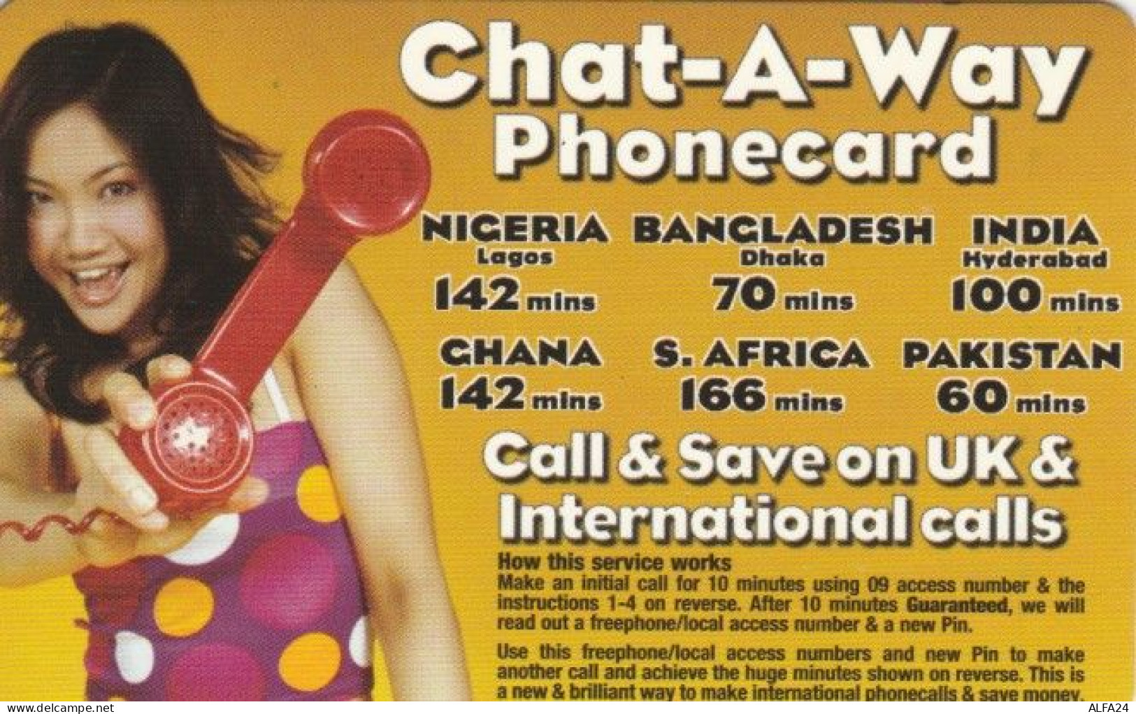 PREPAID PHONE CARD REGNO UNITO (PK219 - BT Kaarten Voor Hele Wereld (Vooraf Betaald)