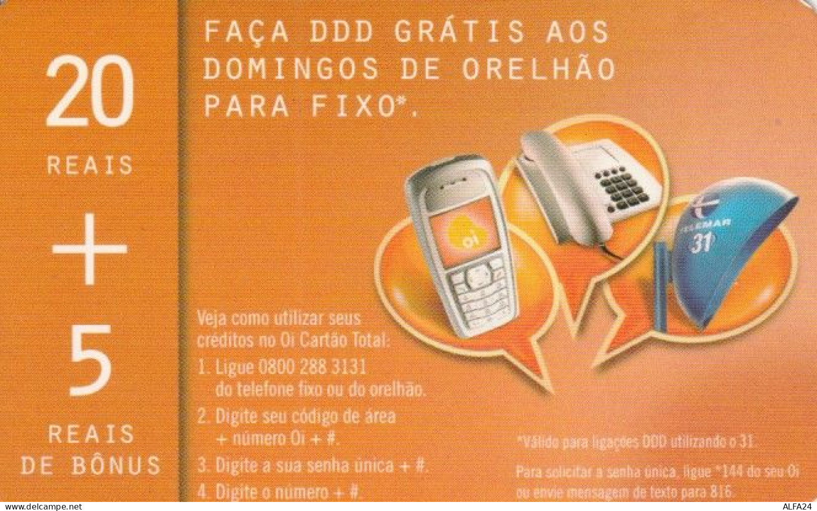 PREPAID PHONE CARD BRASILE (PK733 - Brésil