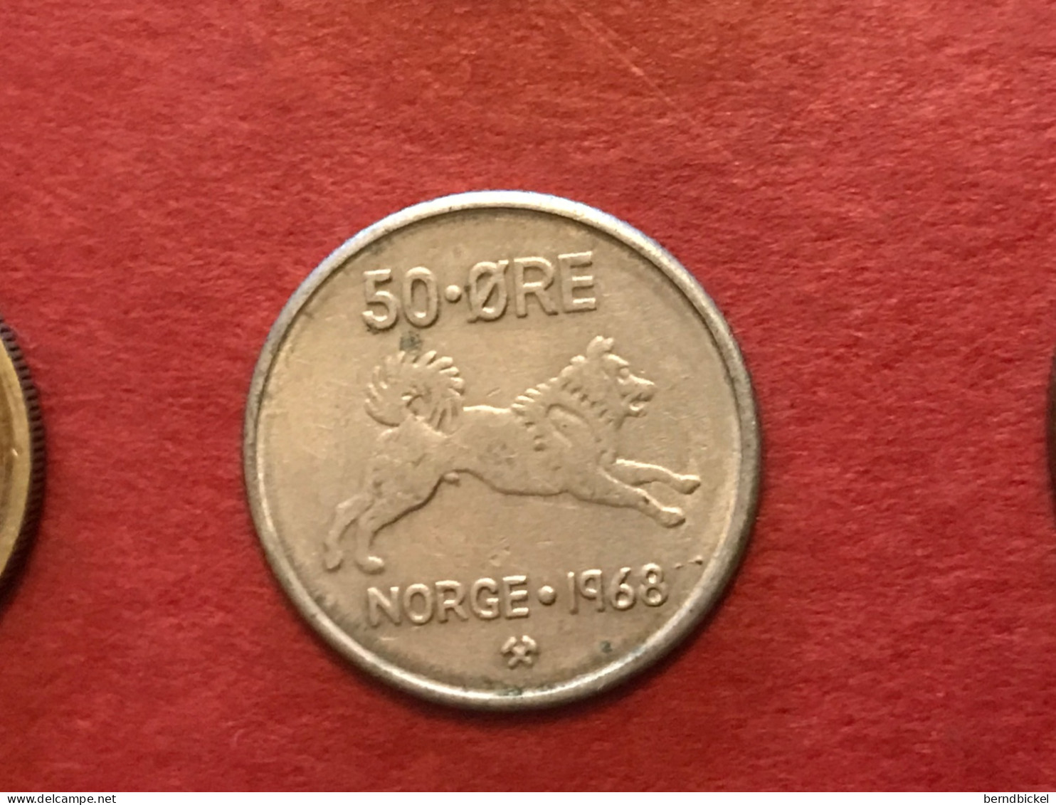 Münze Münzen Umlaufmünze Norwegen 50 Öre 1968 - Norvège