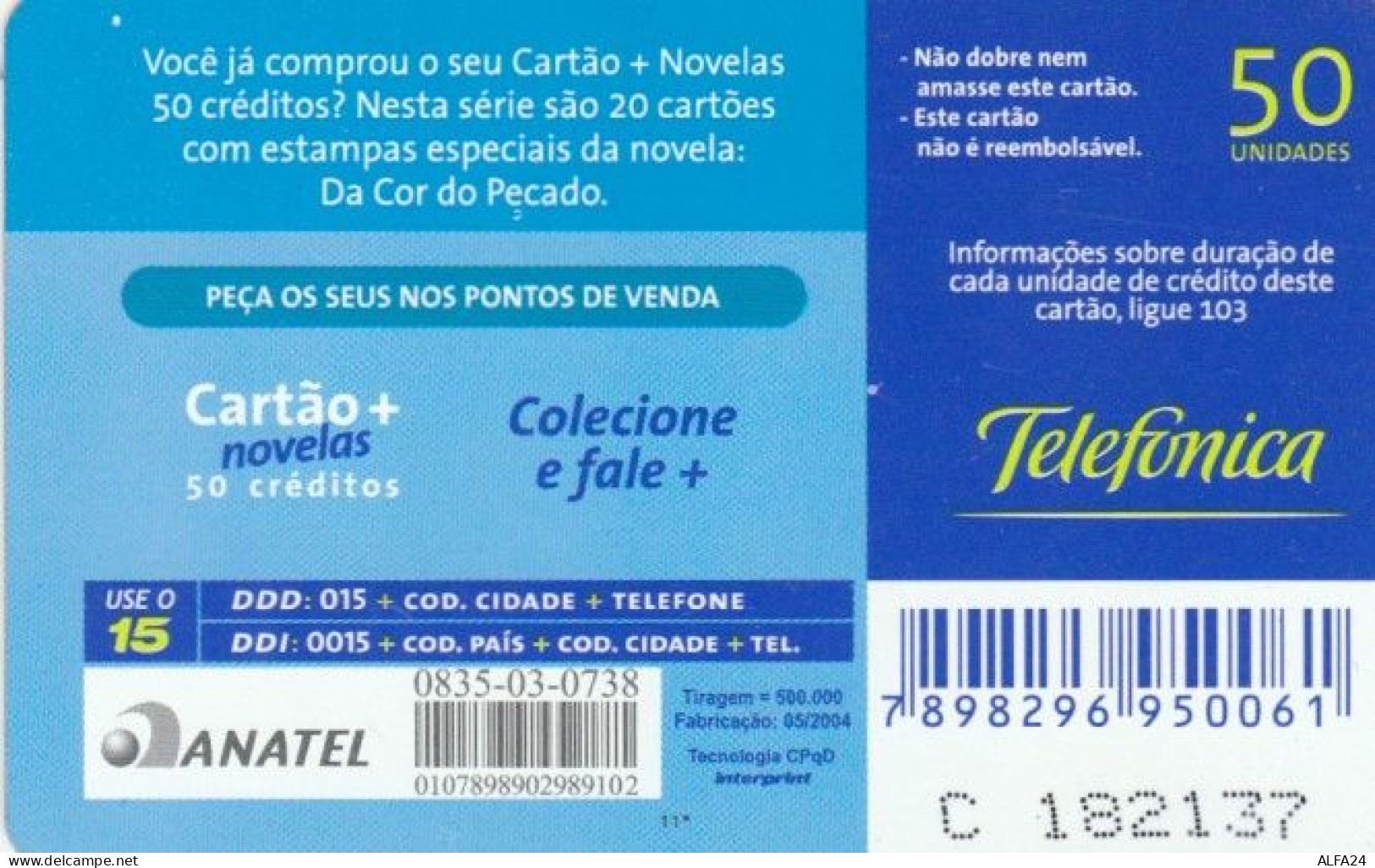 PREPAID PHONE CARD BRASILE (PK2142 - Brésil