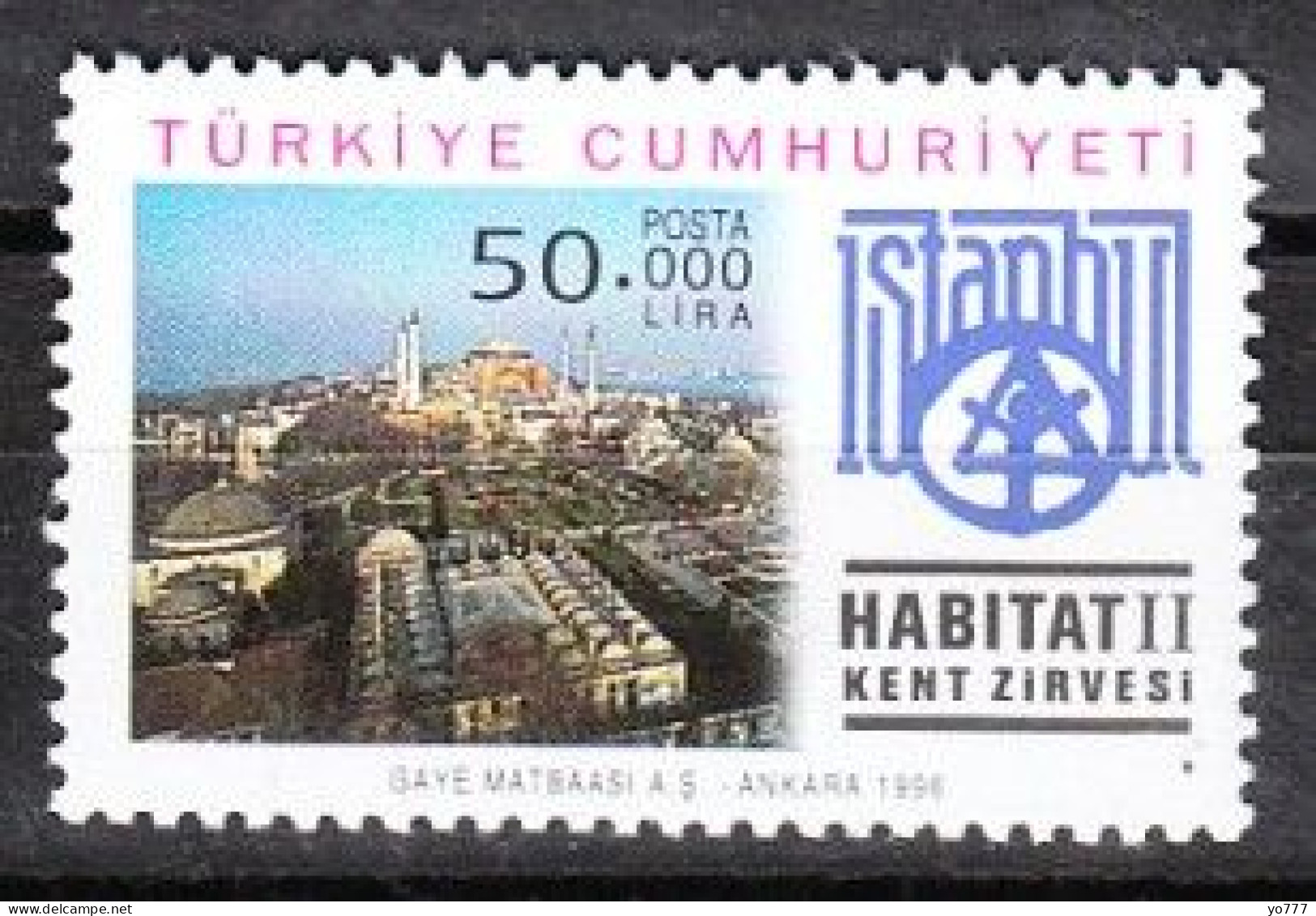 (3078) TURKEY WORLD ENVIRONMENT DAY HABITAT II CITY SUMMIT MNH** - Neufs