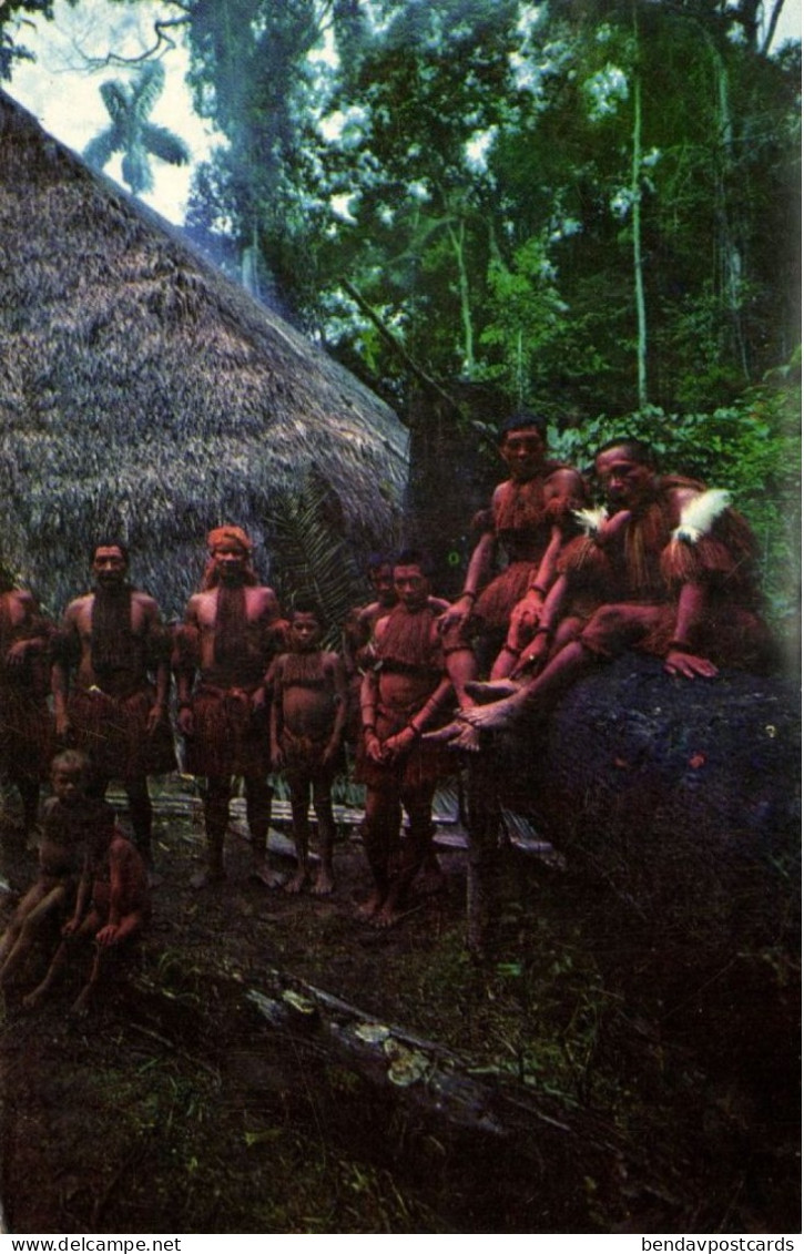 Colombia, AMAZONAS, Indios Yaguas, Yaguan Tribe (1966) Postcard - Colombie