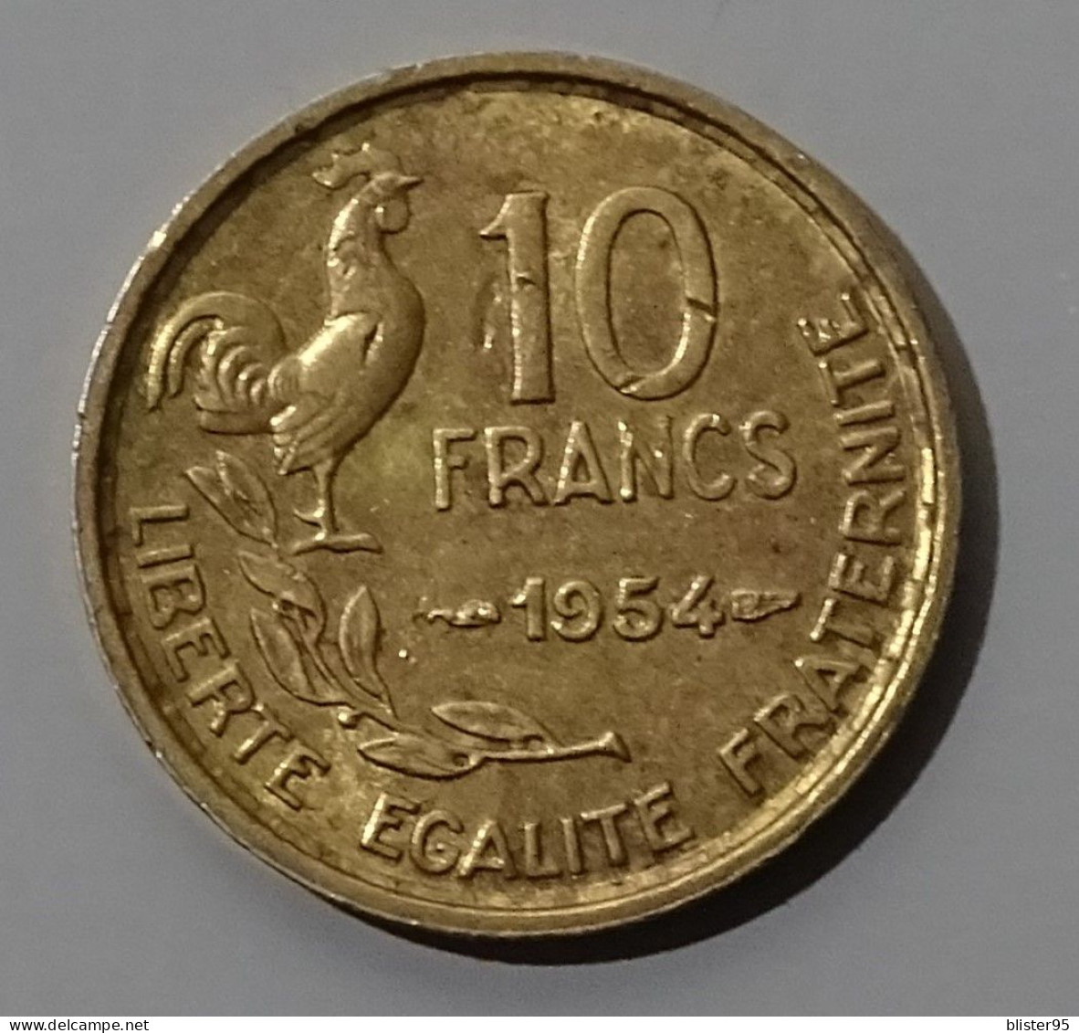 10 Francs 1954 Cupro Alu Etat Ttb , Année Rare - 10 Francs