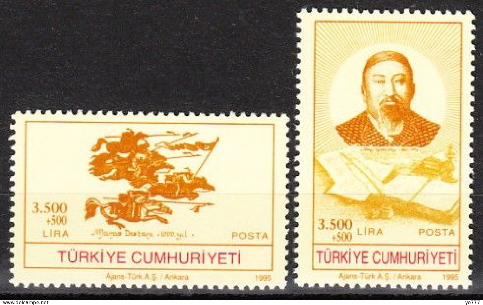 (3044-45)  VALUES OF THE TURKISH WORLD MNH** - Nuevos