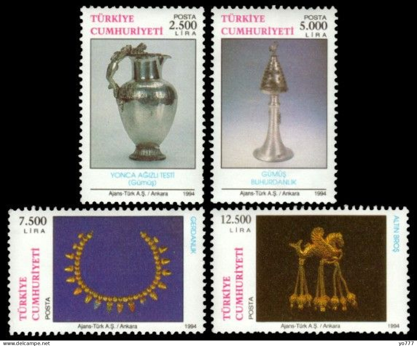 (3038-41) TURKEY HISTORIC WORKS KARUN TREASURES MNH** - Ungebraucht