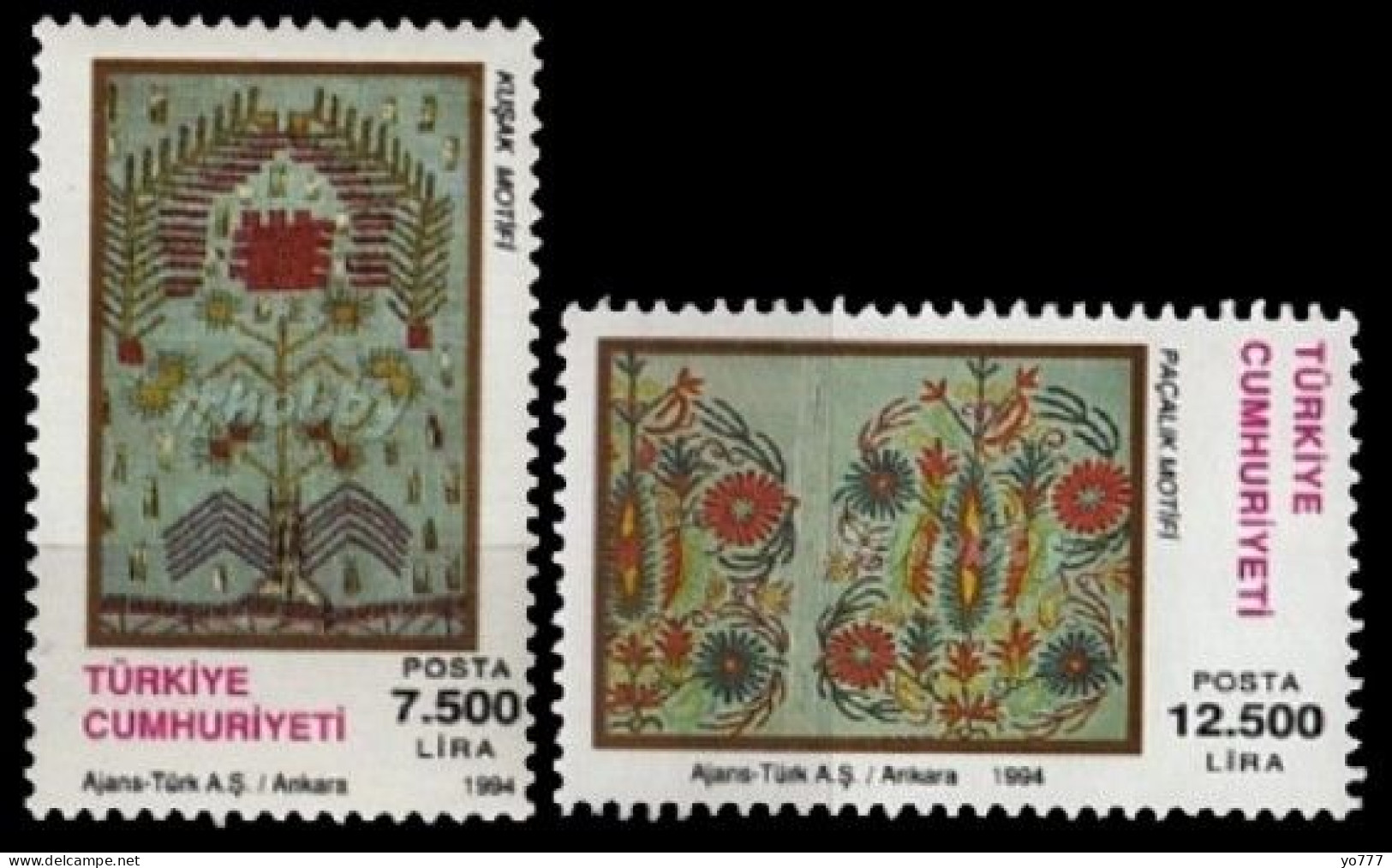 (3029-30) TURKISH HANDCRAFTS MNH** - Unused Stamps