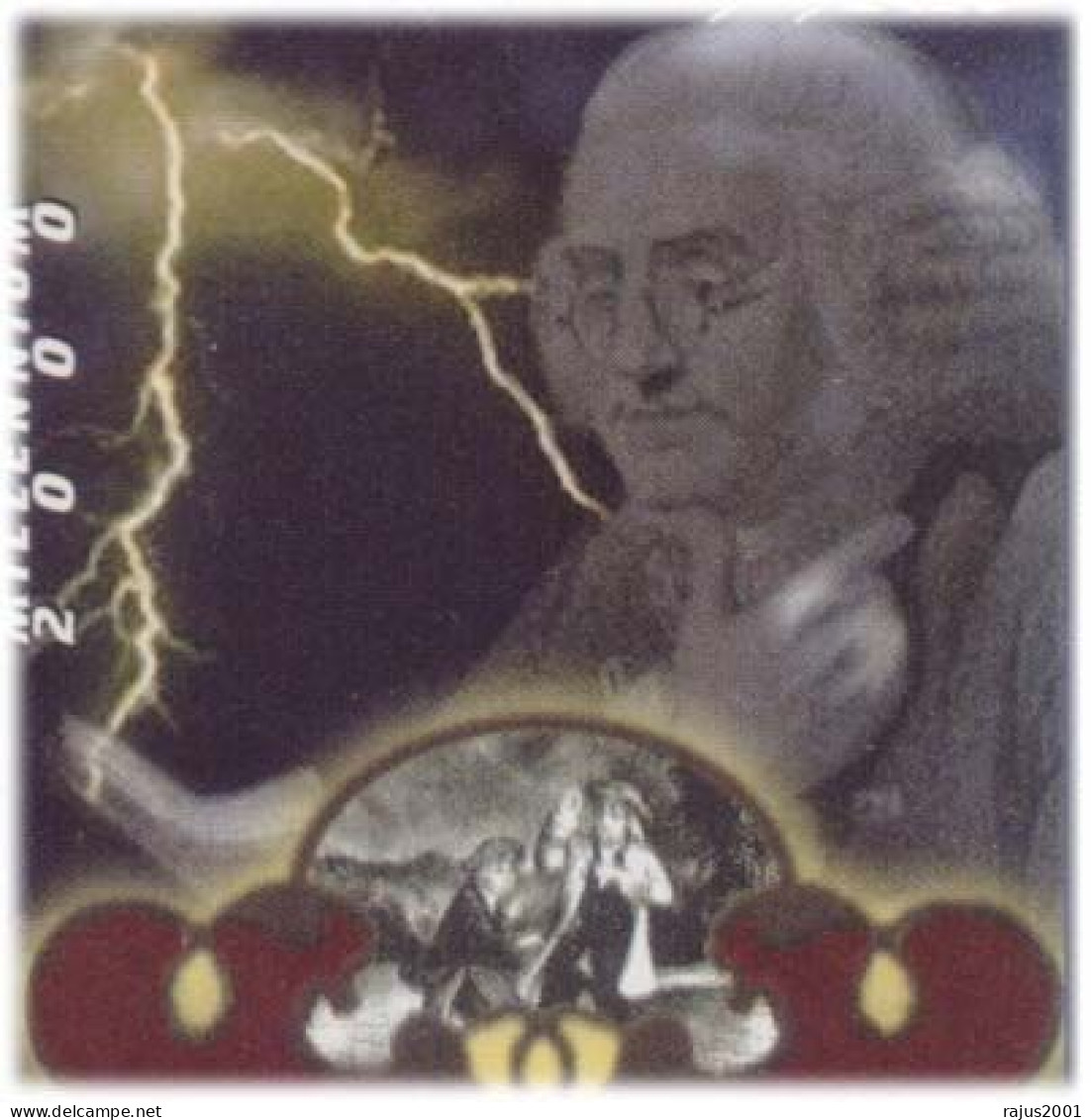 Benjamin Franklin, St. John Lodge, Mathematics, Physics, Energies Electricity, Freemasonry Urinary Catheter MNH Maldives - Elektriciteit