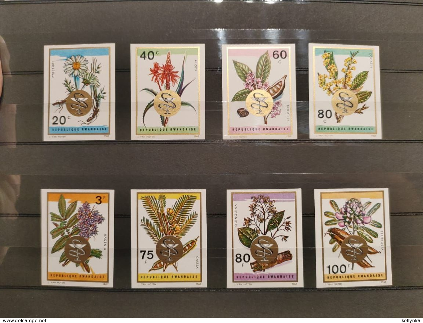 Rwanda - 311/318 - Non Dentelé - Ongetand - Imperforated - Plantes Medicinales - 1969 - MNH - Ongebruikt