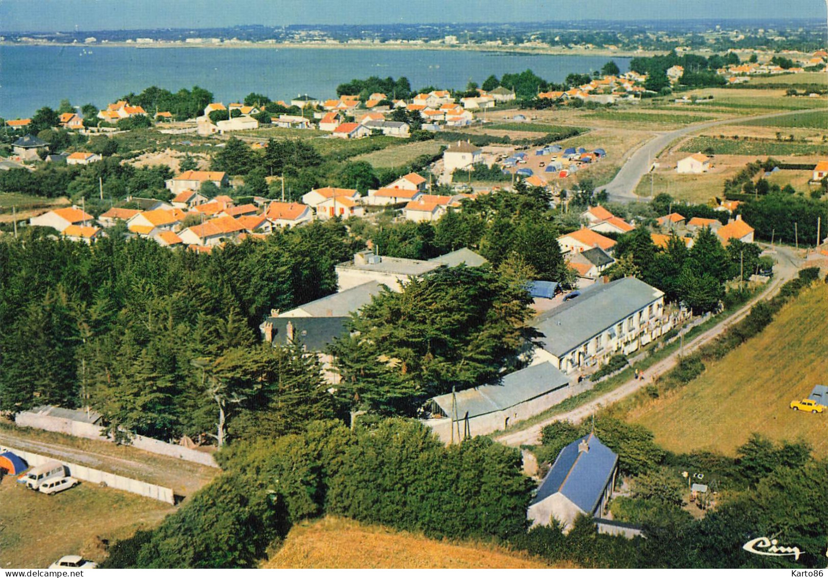 La Plaine Sur Mer * Vue Aérienne Du Village ( Port Giraud ) * Au Premier Plan , La Colonie - La-Plaine-sur-Mer