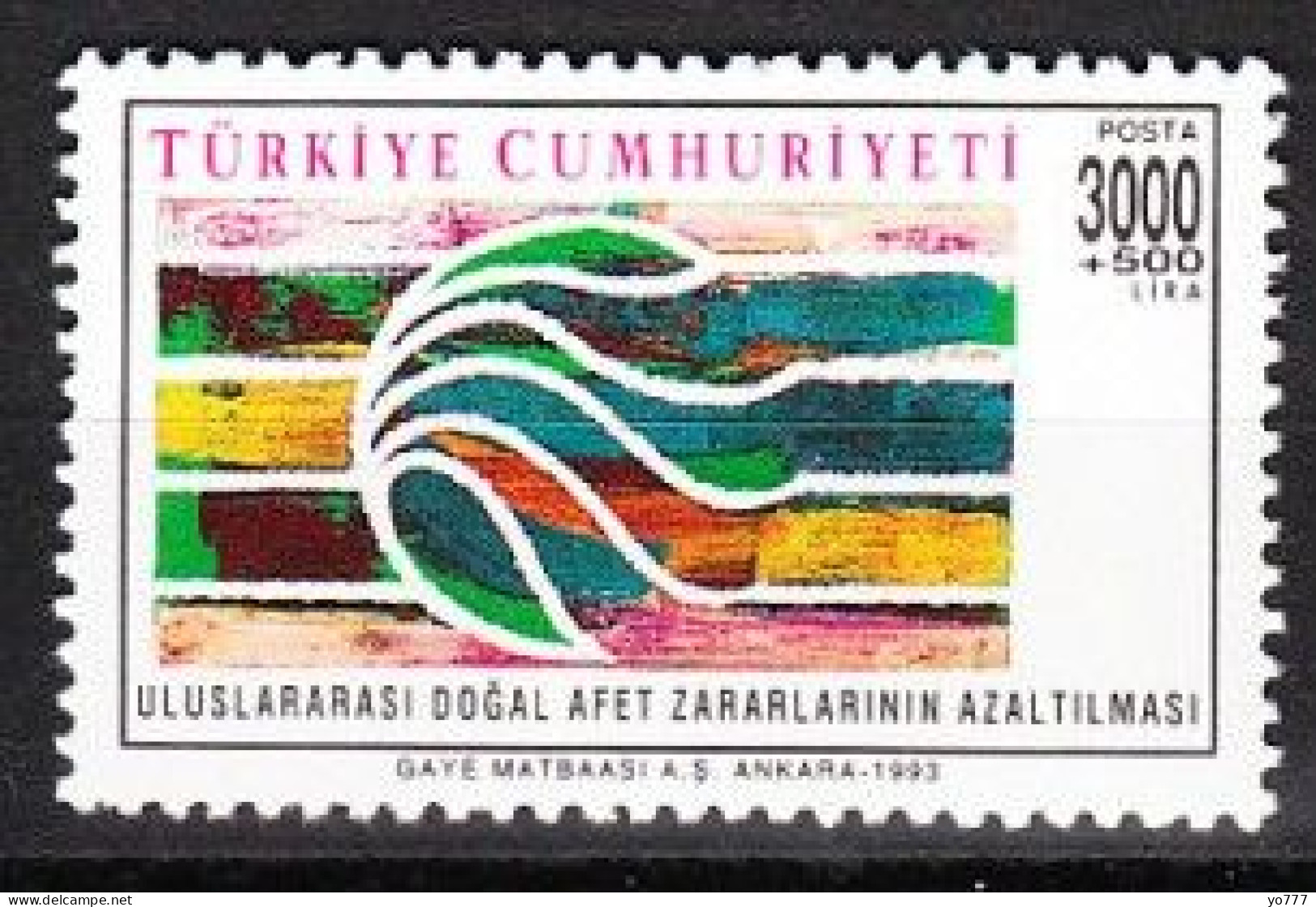 (3004) TURKEY INTERNATIONAL DAY FOR NATURAL DISASTER REDUCTION MNH** - Ongebruikt