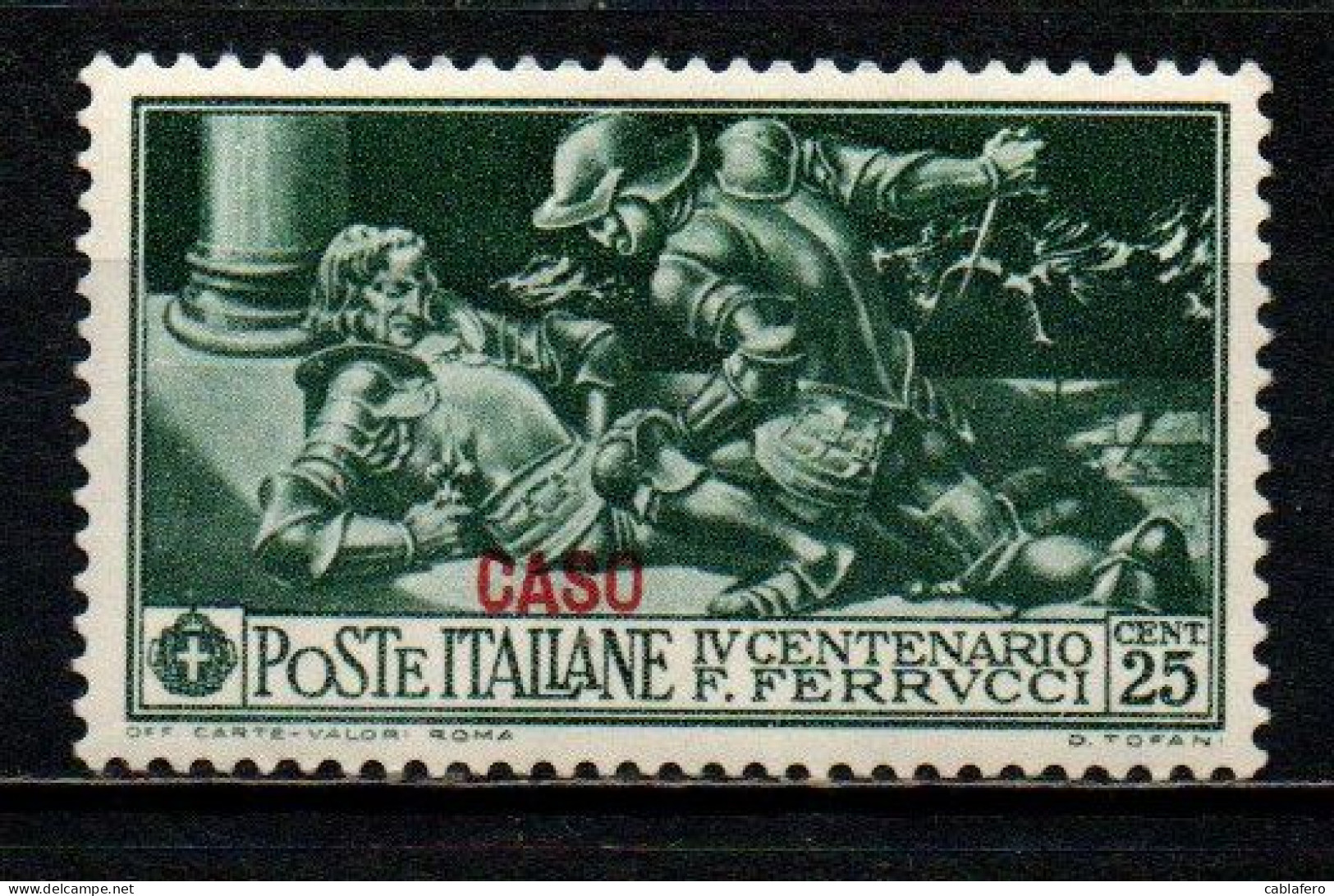 COLONIE ITALIANE - CASO - 1930 - FERRUCCI - 25 C. - MNH - Ägäis (Caso)