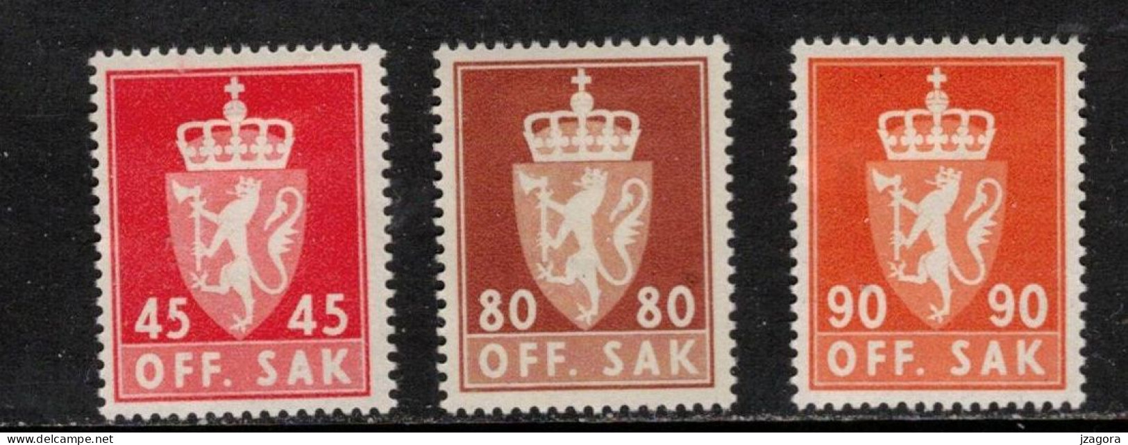 NORWAY NORGE NORWEGEN NORVÈGE 1958 DIENSTMARKEN OFFICIALS OFF.SAK. MH(*) MI D71 76 81 82  SC O73 78 79 WAPPEN - Dienstmarken