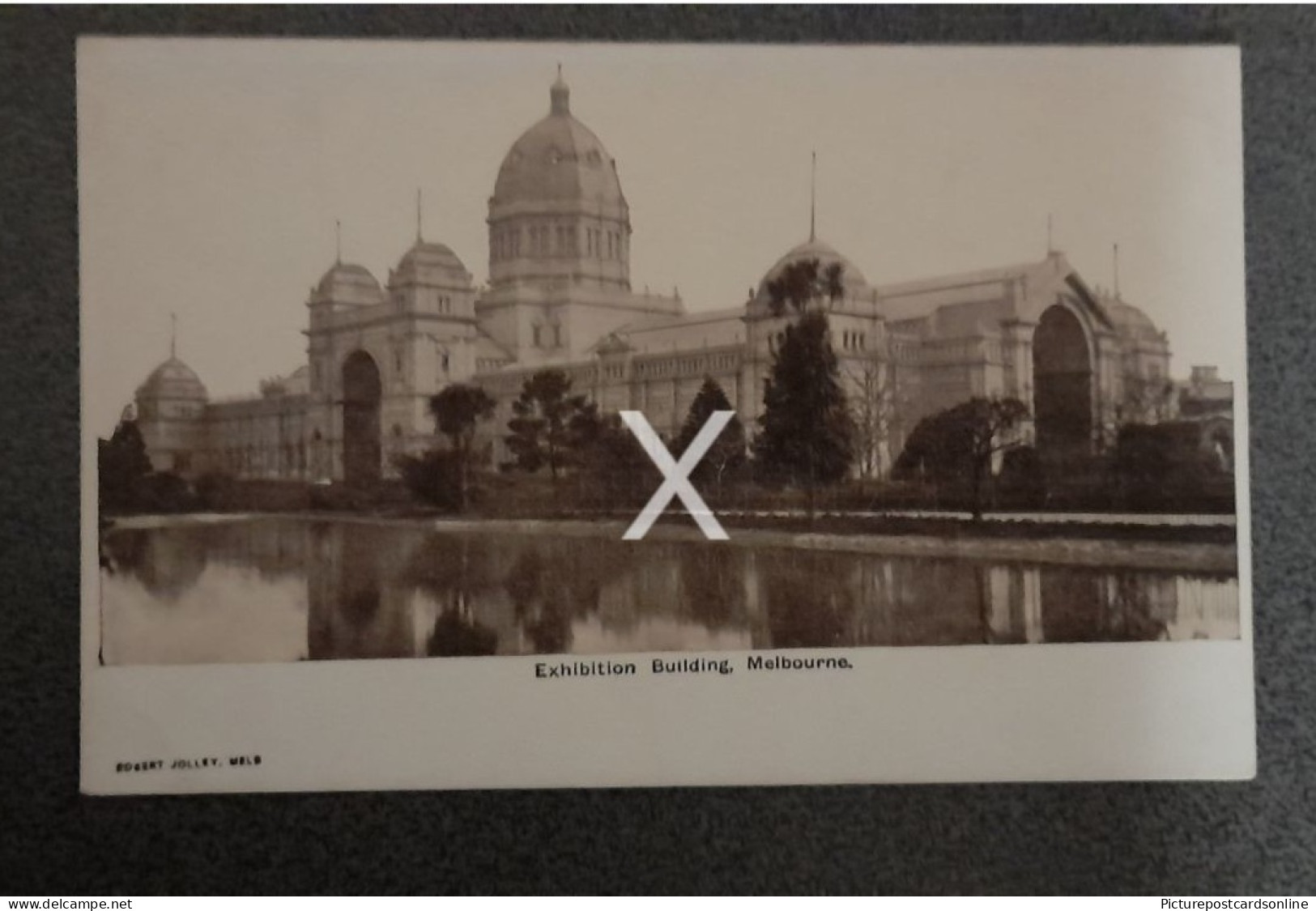 EXHIBITION BUILDING MELBOURNE OLD B/W POSTCARD AUSTRALIA - Melbourne