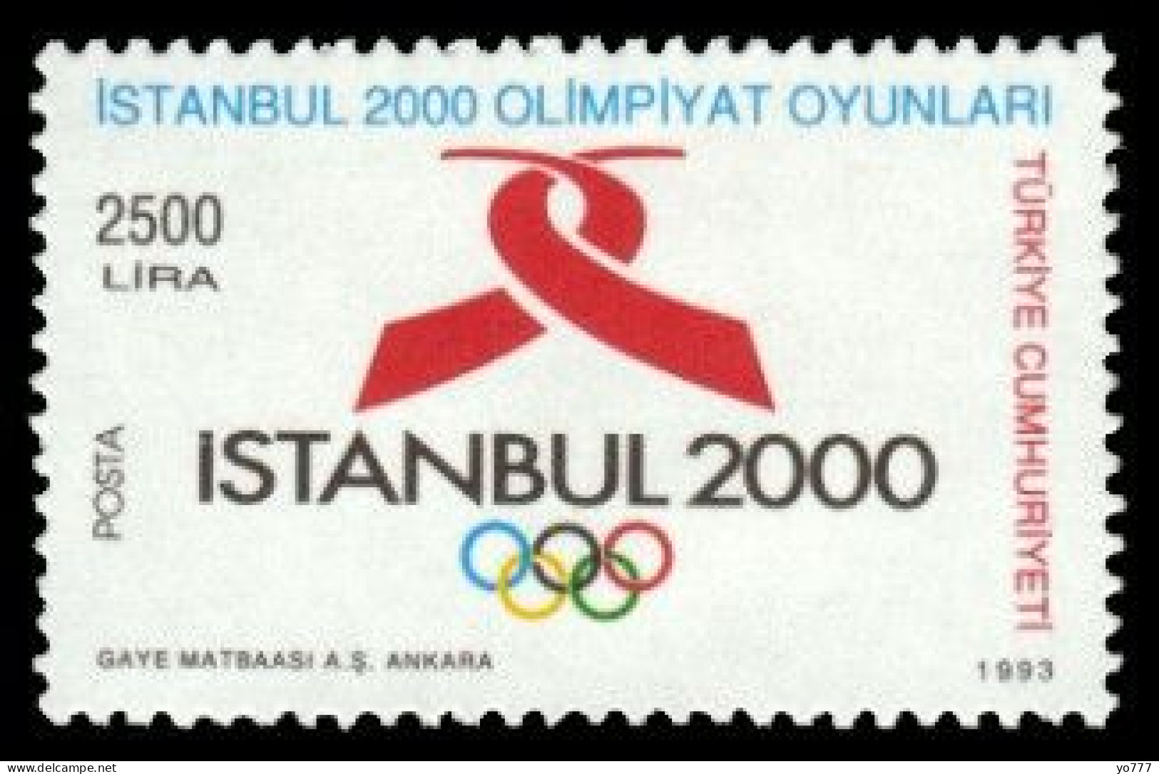 (2999) TURKEY ISTANBUL 2000 OLYMPIC GAMES INTRODUCTORY STAMPS MNH** - Nuovi