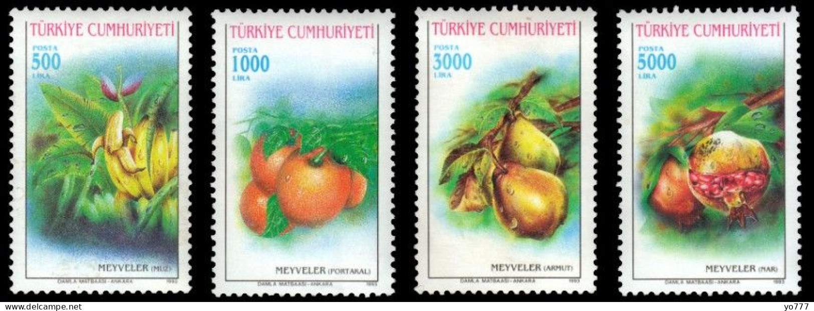 (2980-83) TURKEY FRUITS MNH** - Ungebraucht