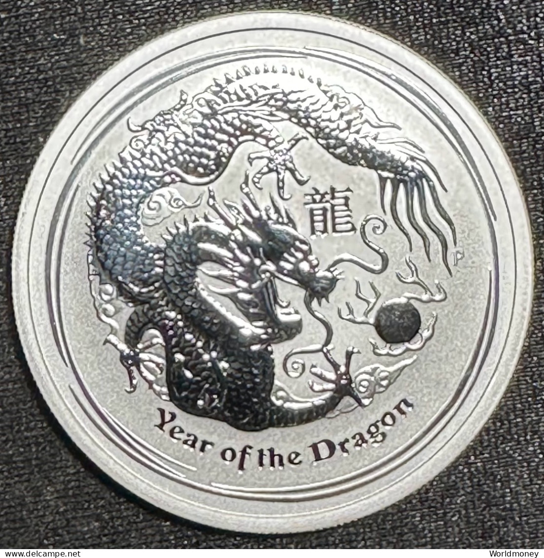 Australia 50 Cents 2012  "Year Of The Dragon" (Silver) - Altri & Non Classificati